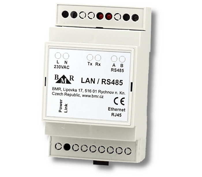 Převodník RS485 - Ethernet LAN